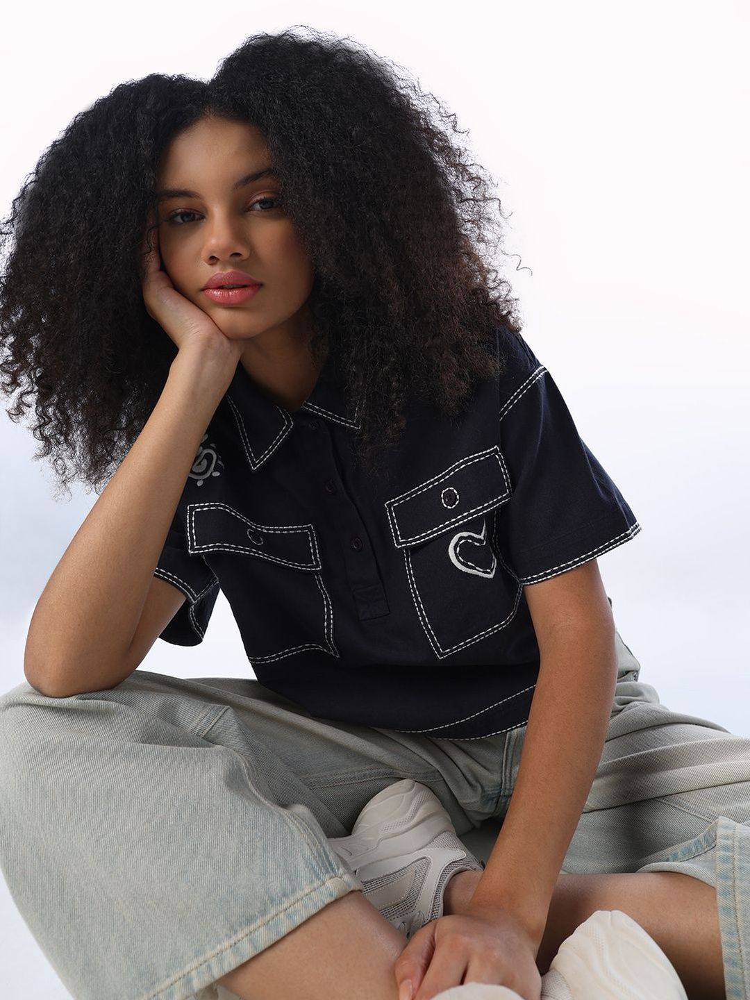 Boxy Casual Shirt ONLY Women Boxy Casual Shirt