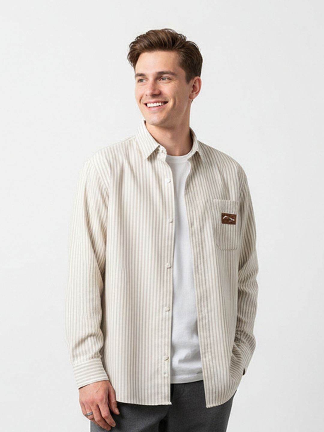 M&H Easy Striped Long Sleeves Casual Shirt