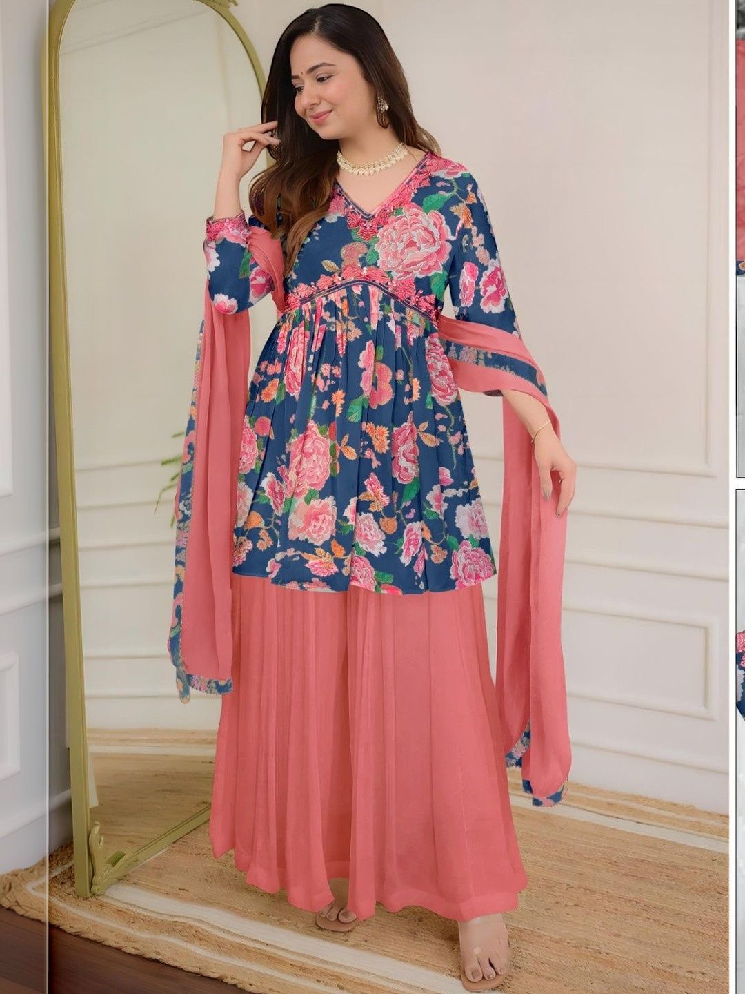 ICONIC CLOTH Women Regular Kurta with Palazzos & With Dupatta