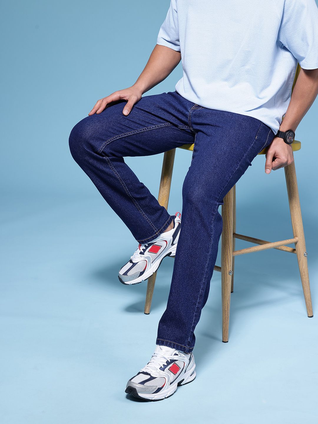 HERE&NOW Men Slim Fit Mid-Rise Stretchable Jeans