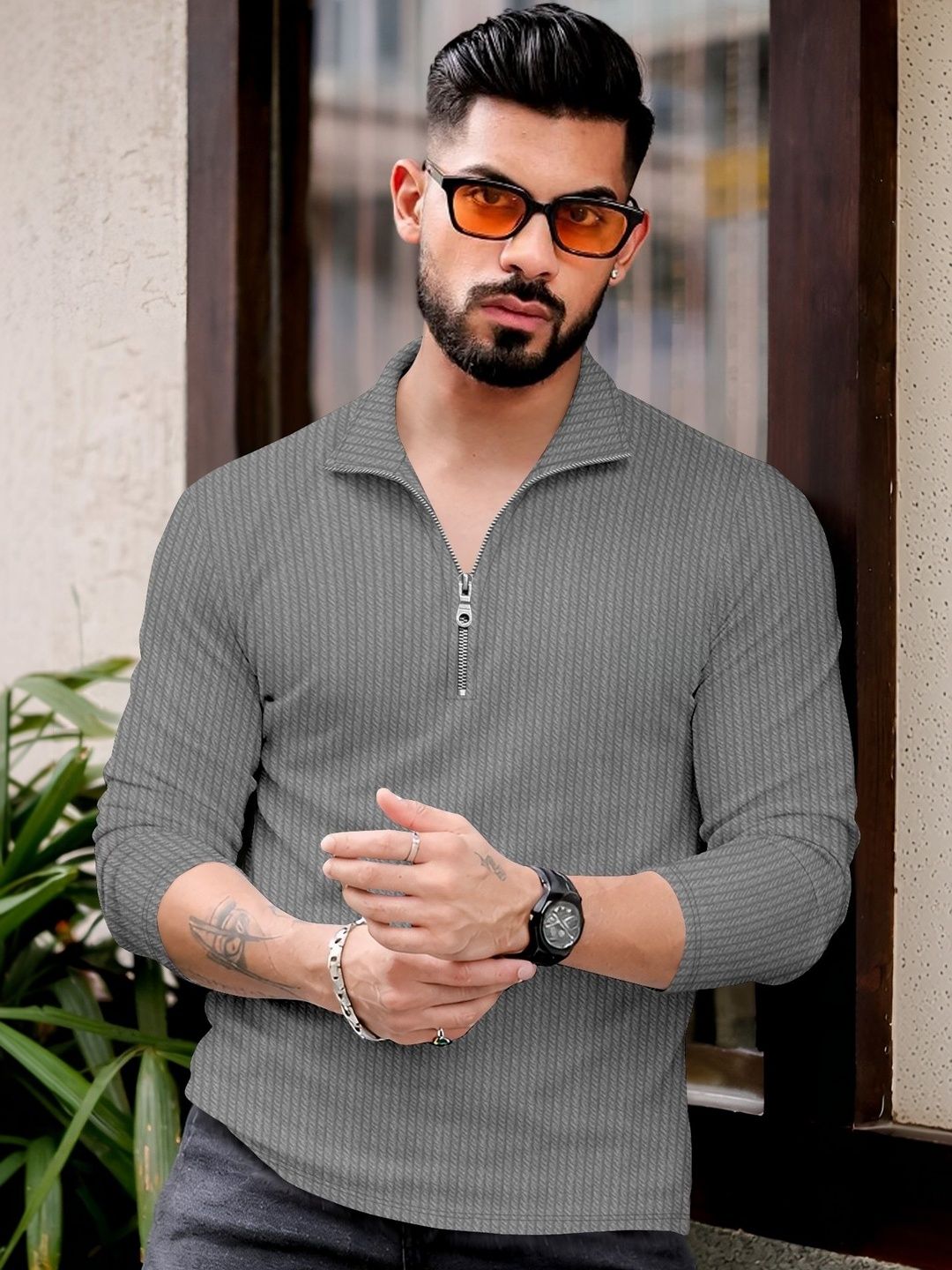 KAJARU Men Polo Collar T-shirt