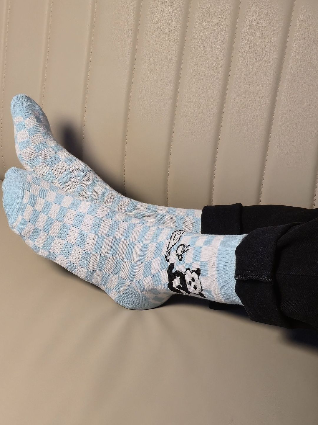 Toortle Unisex Cotton Checked Ankle Length Socks