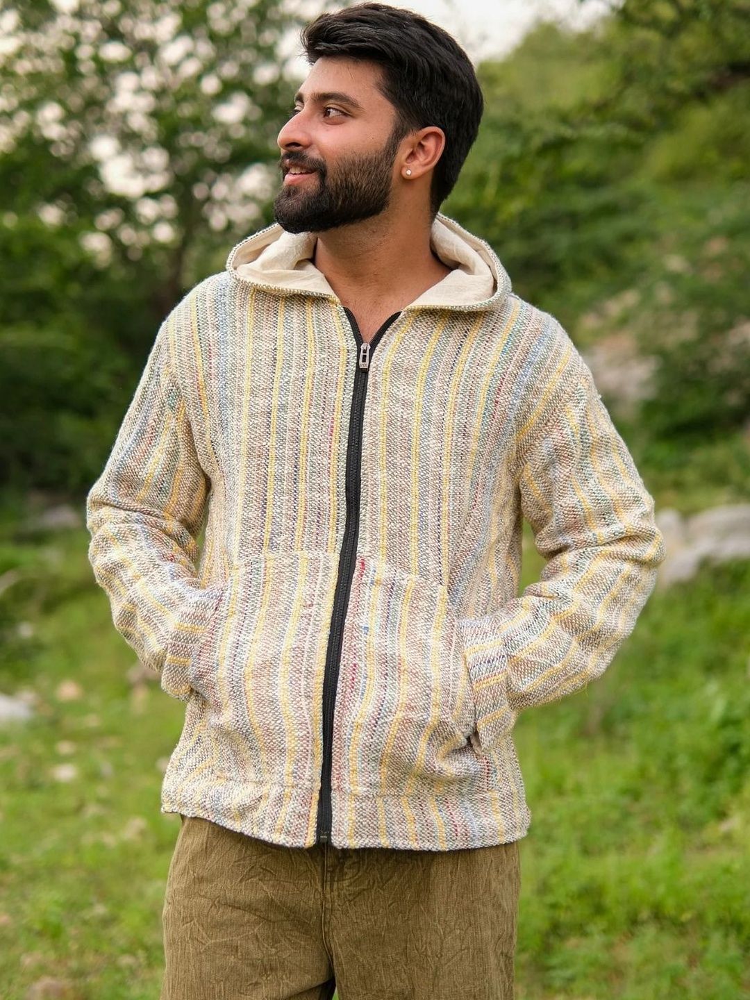 CRYSTAL HEAL Men Lightweight Outdoor Tailored Jacket