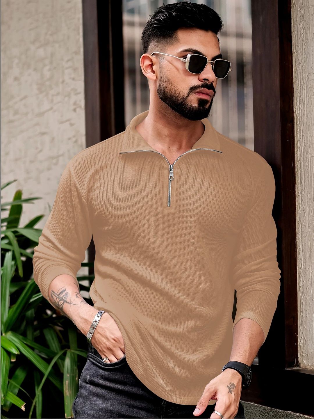 MODALEN Men Polo Collar T-shirt