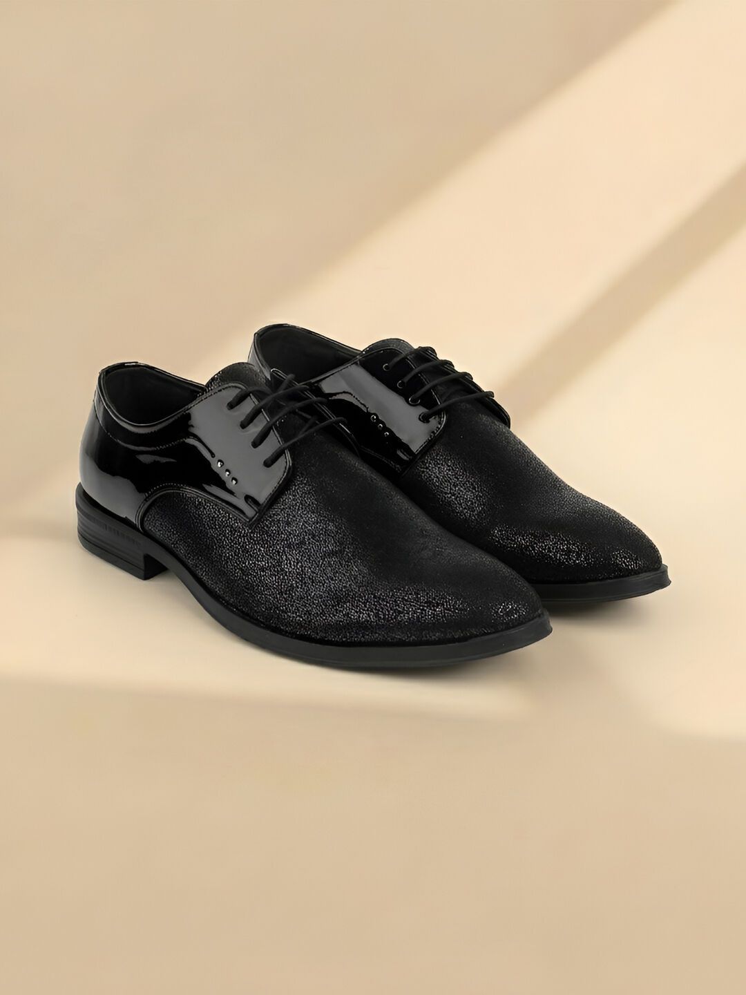 Metro Men Round Toe Lace-Ups Formal Brogues Shoes