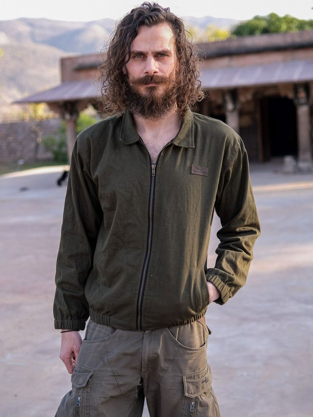 CRYSTAL HEAL Men Lightweight Outdoor Tailored Jacket