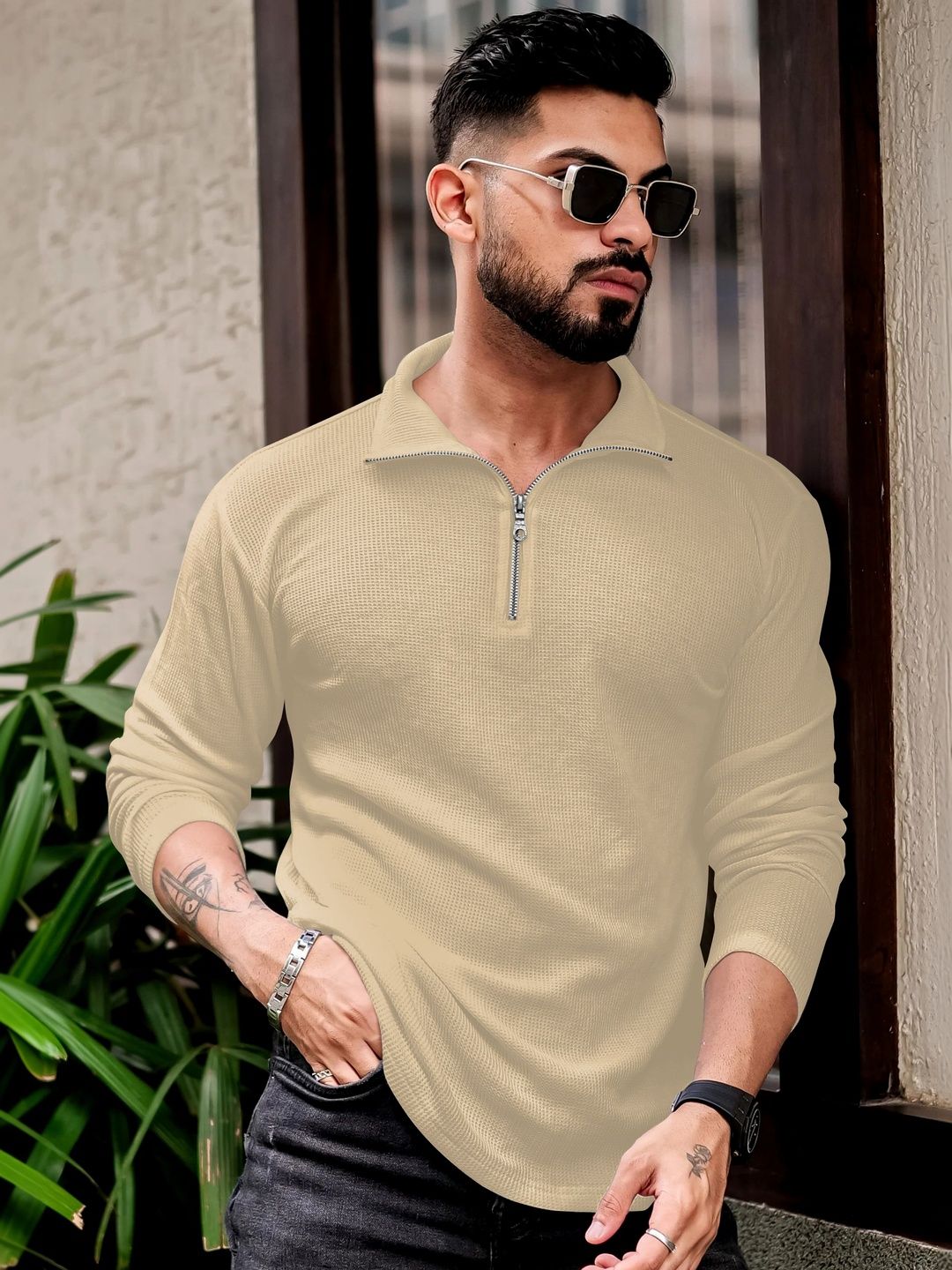 MODALEN Men Polo Collar T-shirt