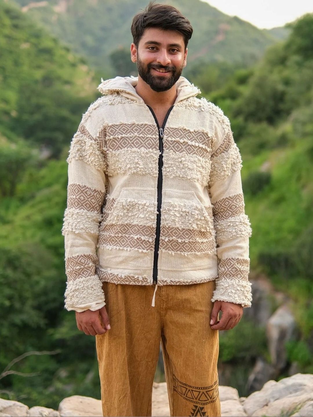 CRYSTAL HEAL Men Lightweight Outdoor Tailored Jacket