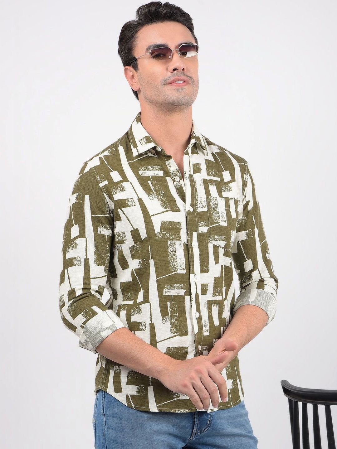 Numero Uno Numero Uno Men Slim Fit Printed Casual Shirt