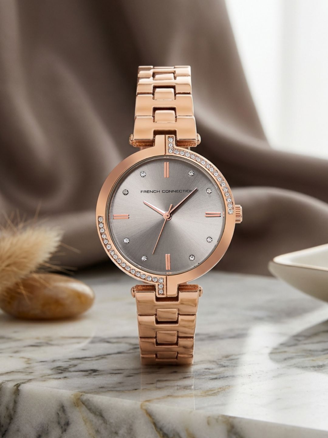French Connection French Connection Women Rose Gold Watch Gift Set