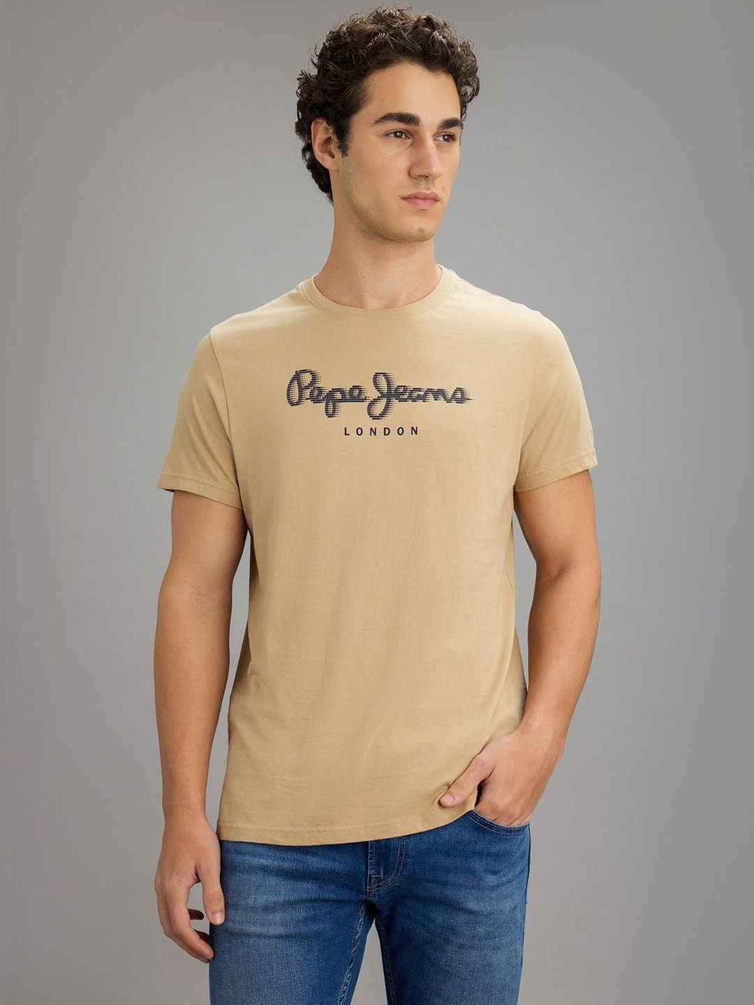 Pepe Jeans Men Printed Slim Fit T-shirt