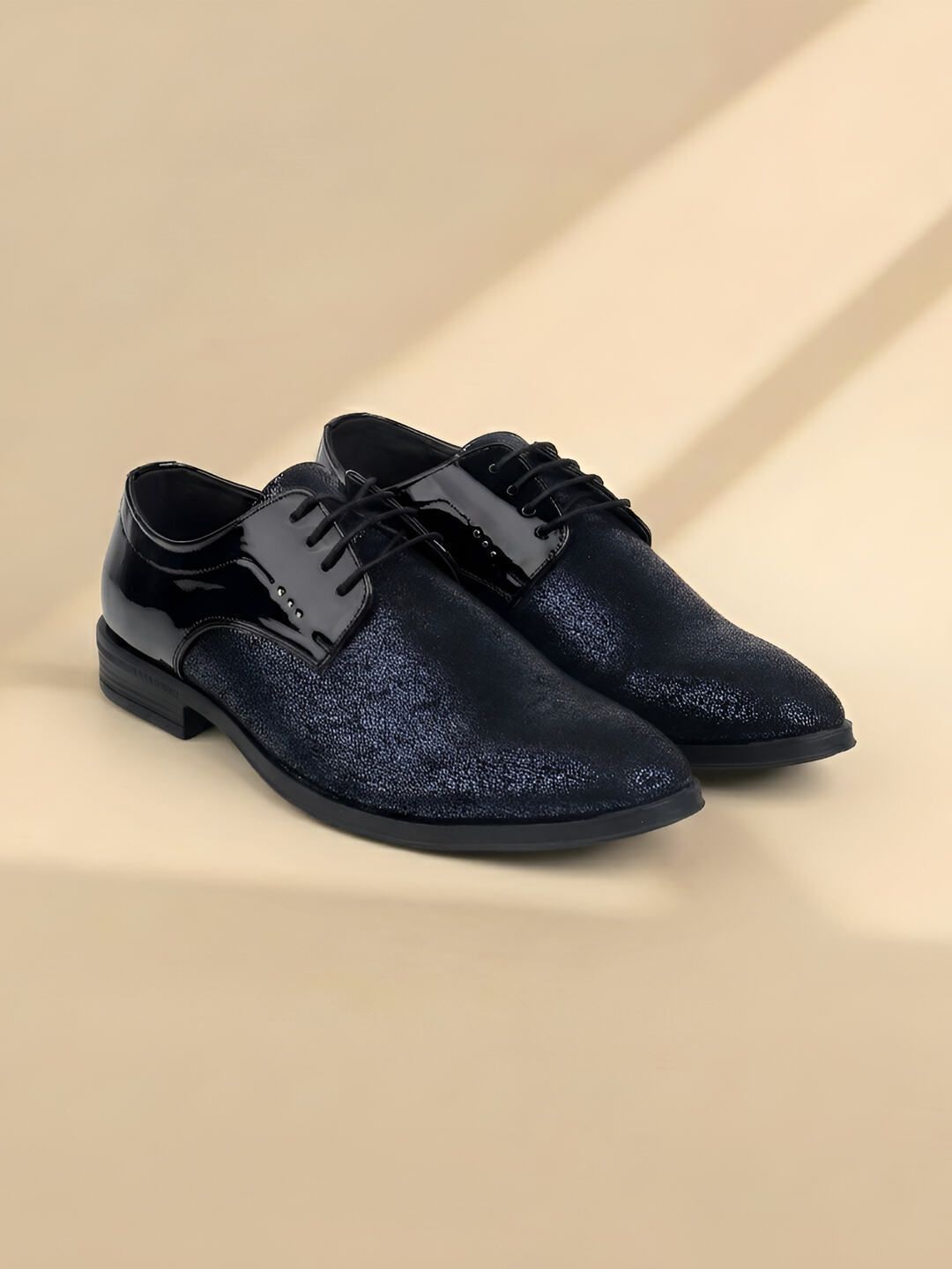 Metro Men Round Toe Lace-Ups Formal Brogues Shoes