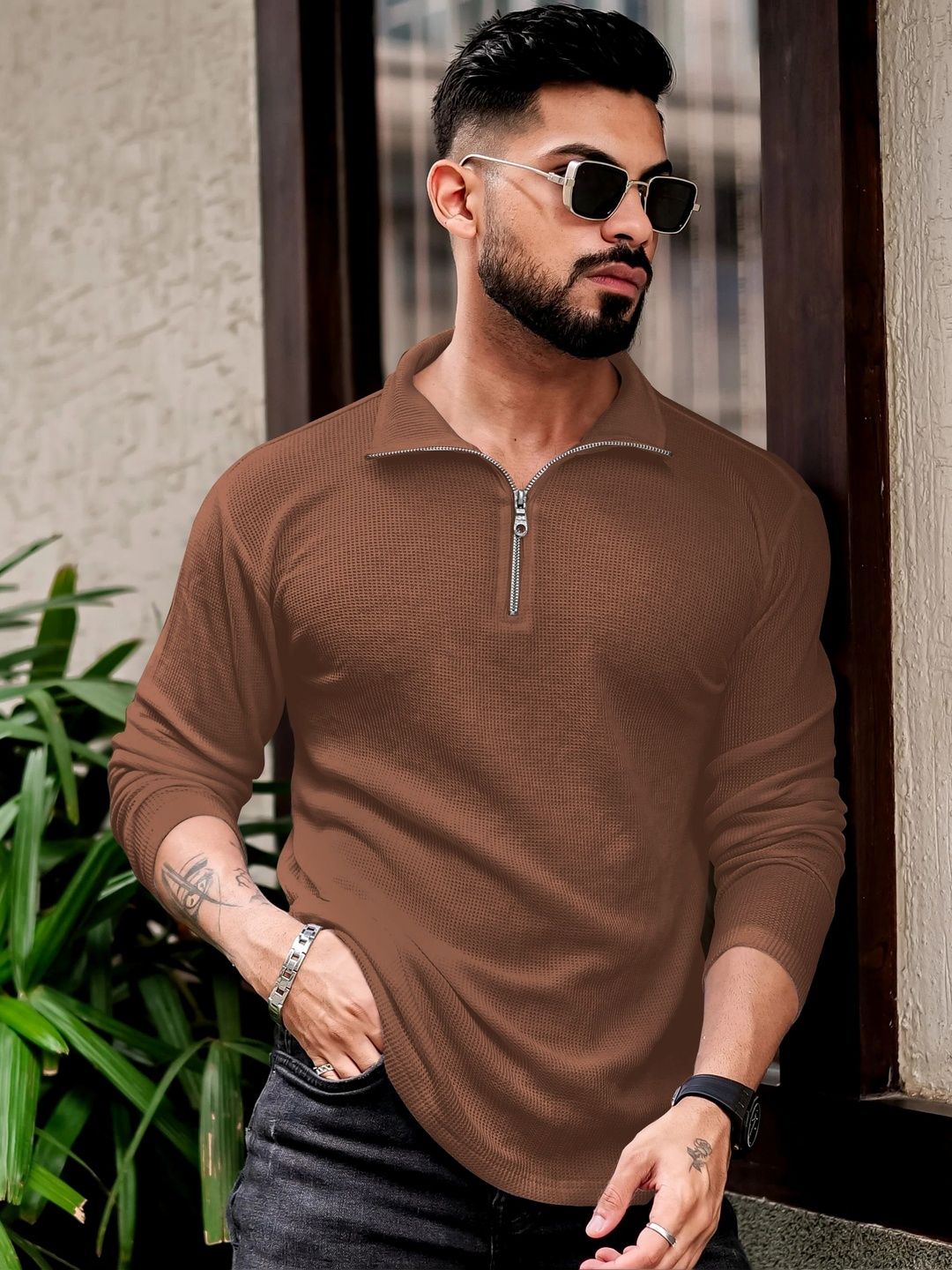 MODALEN Men Polo Collar T-shirt