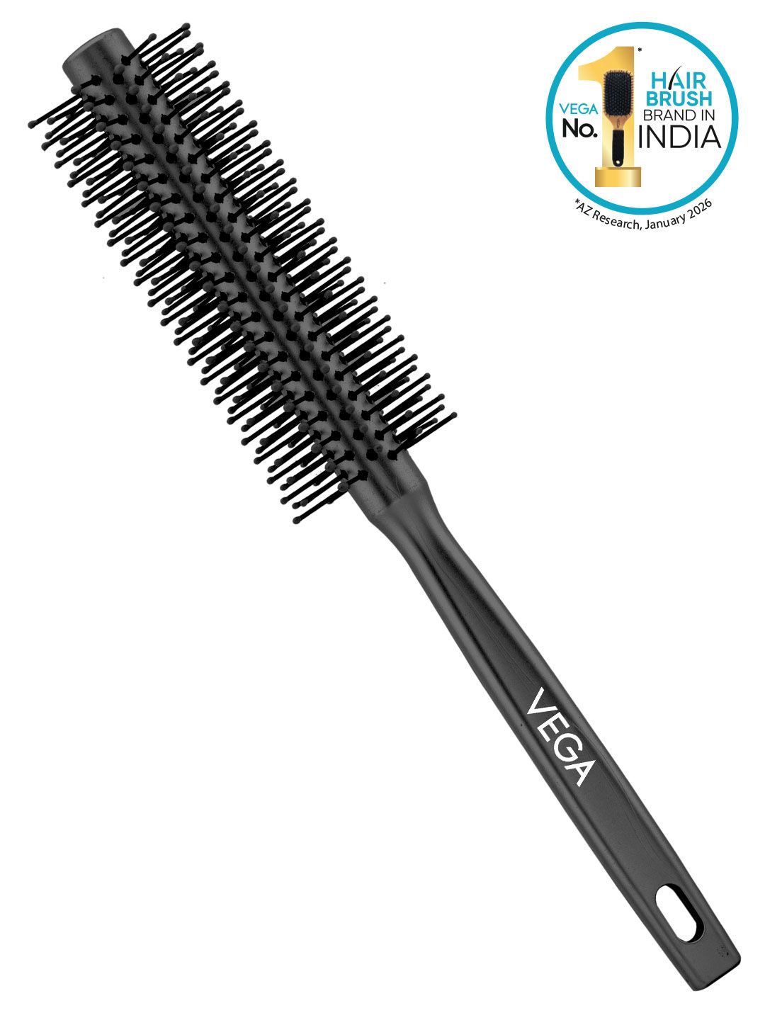 VEGA Round Hair Brush for Adding Curls & Volume To All Hair Types R3-RB