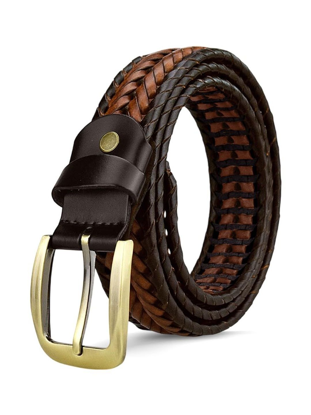 Gustave Men Braided Leather Belt