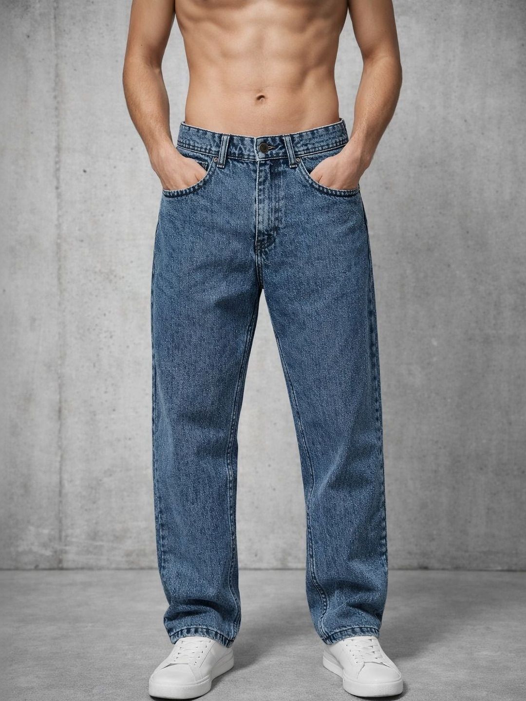 Mast & Harbour Men Mid-Rise Light Fade Jeans