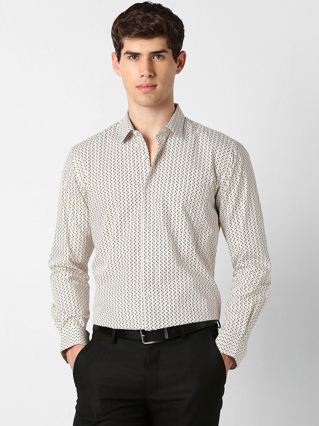Peter England Peter England Men Nuvo Fit Full Sleeves Formal Shirts