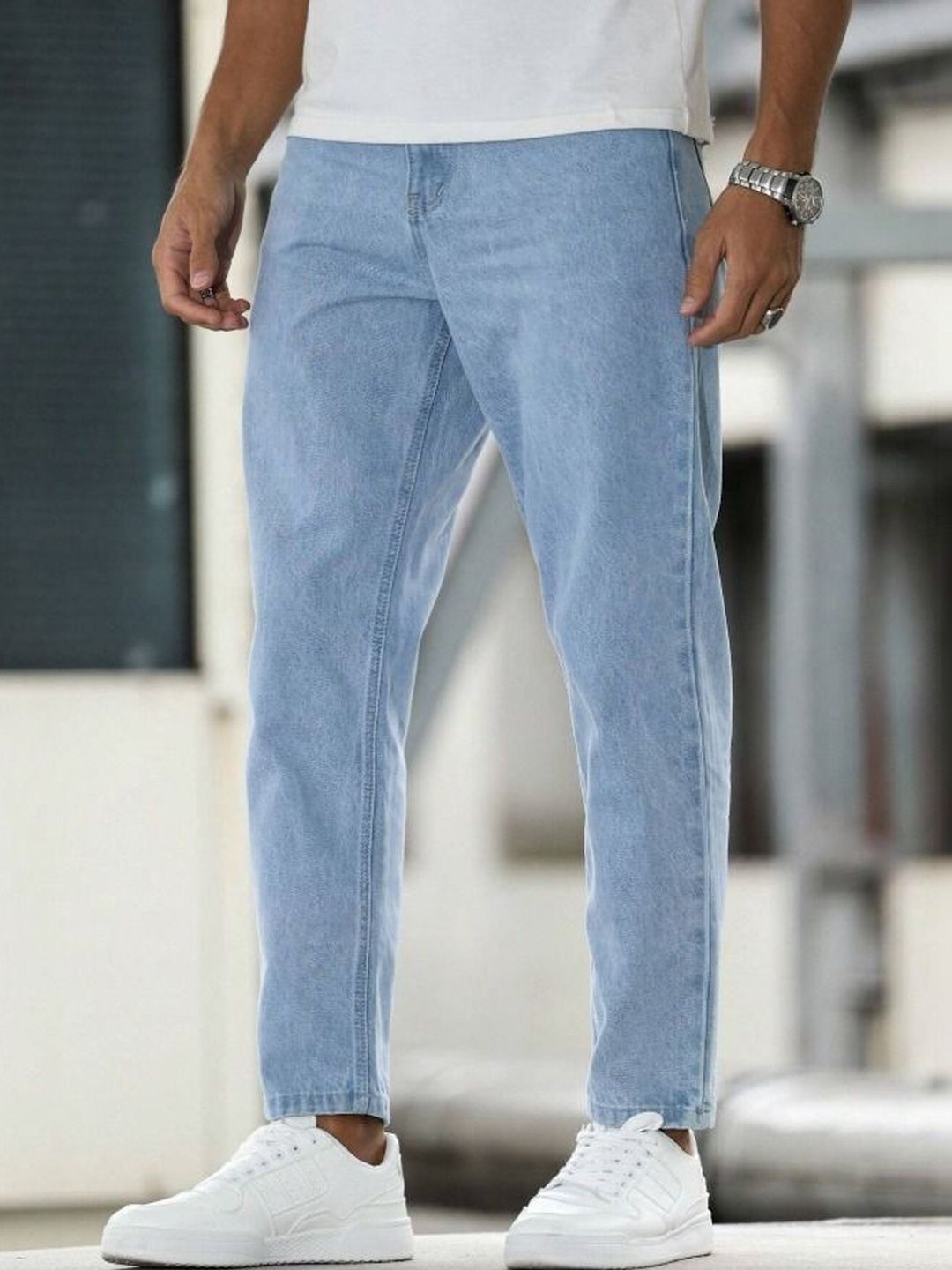 NIFFER FASHION Men Mom Fit Mid-Rise Jeans