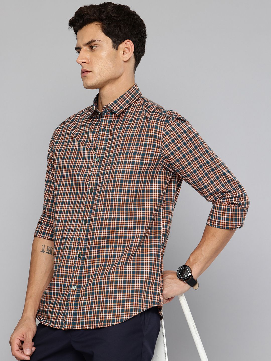 Indian Terrain Indian Terrain Classic Checked Casual Shirt
