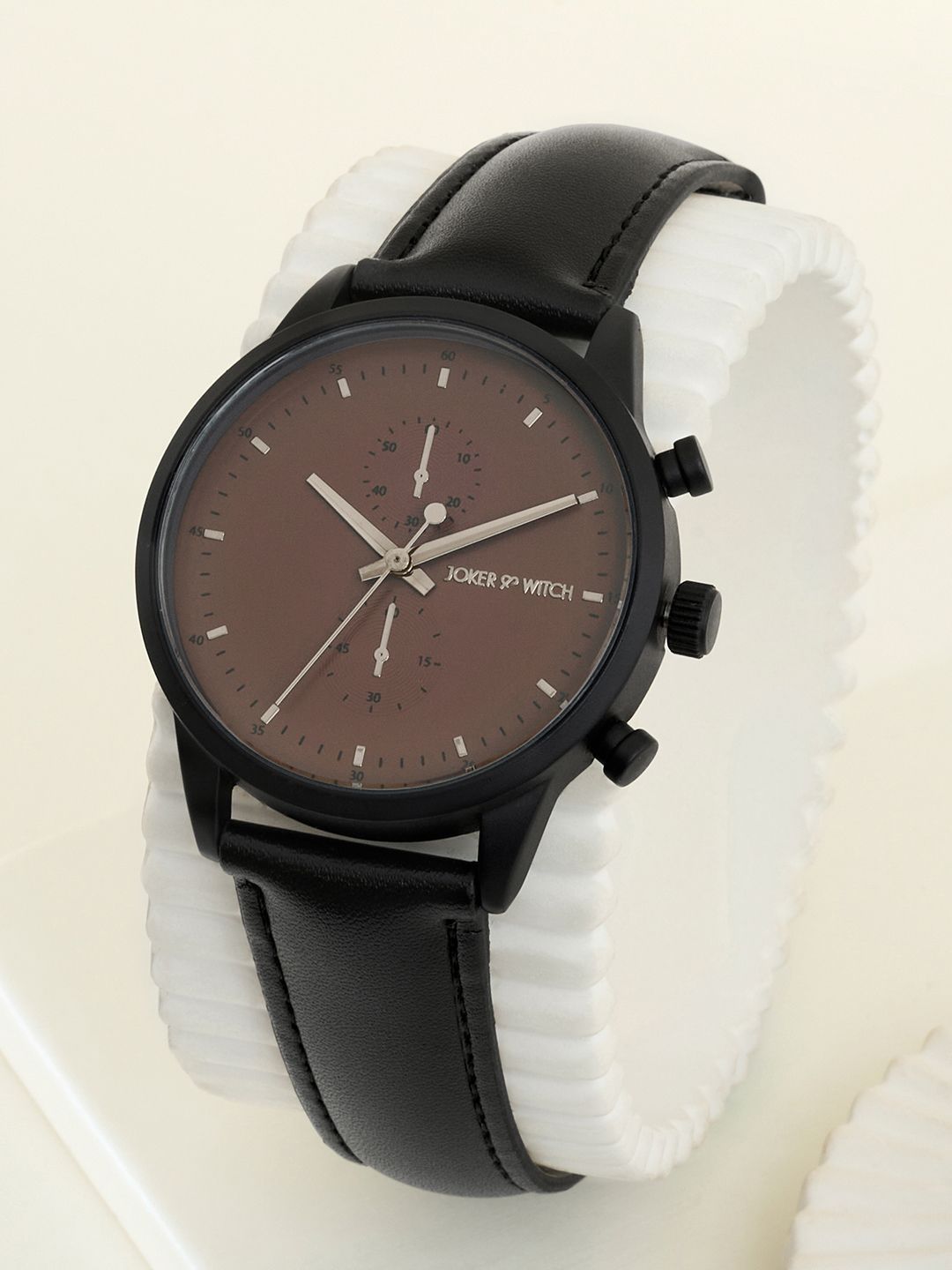 Buy JOKER & WITCH Men Dial & Leather Straps Watch AMWW1202