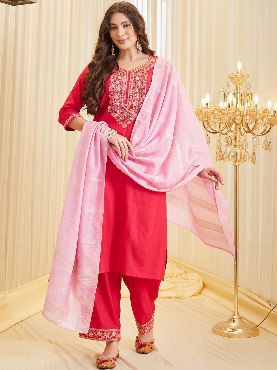 Sangria Embroidered Kurta Sets