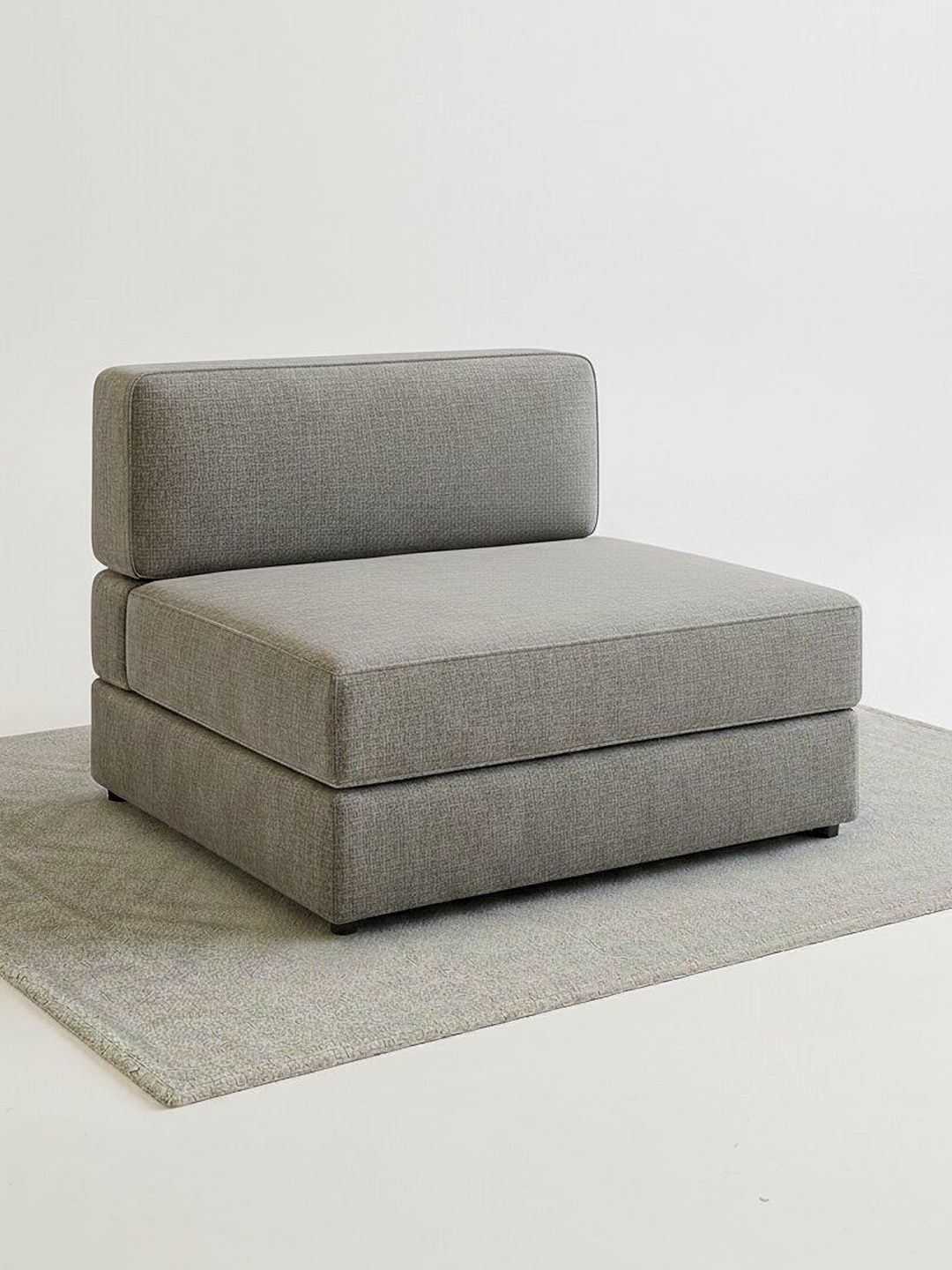Pum Pum Grey Leatherette 2 Inflatable Sofa Cum Bed