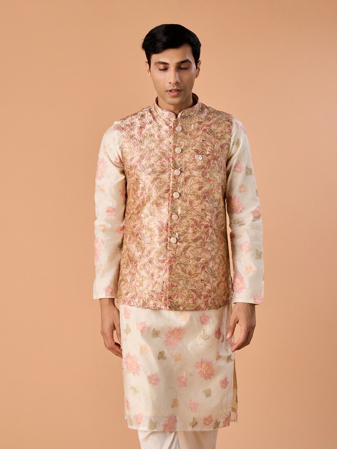 Manyavar Printed Nehru Jackets