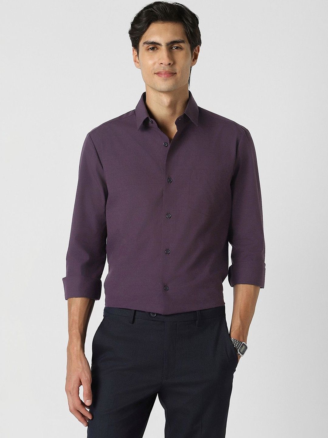 Peter England Peter England Men Slim Fit Full Sleeves Formal Shirts