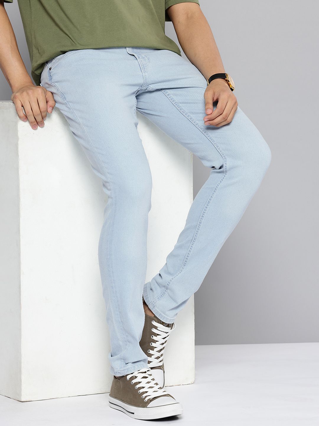 Indian Terrain Men Kruger Skinny Fit Mid-Rise Jeans