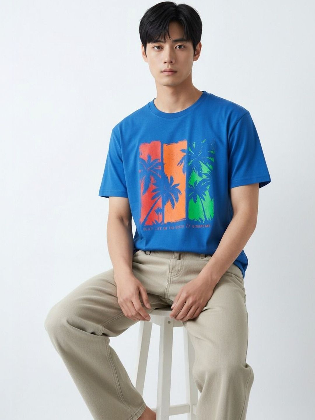 GIBBONTE Men Floral Printed T-shirt