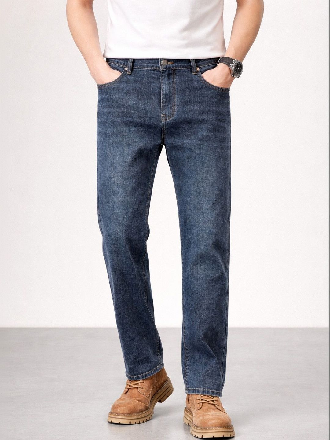 M&H Easy Men Straight Fit Trousers