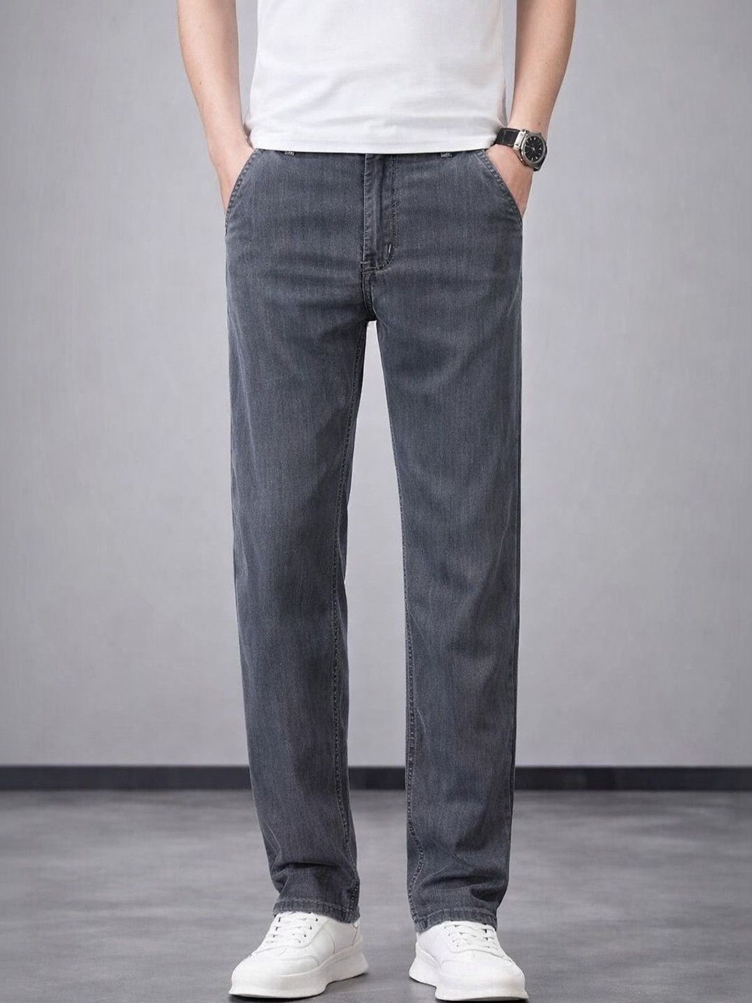 Suo Men Straight Fit Jeans