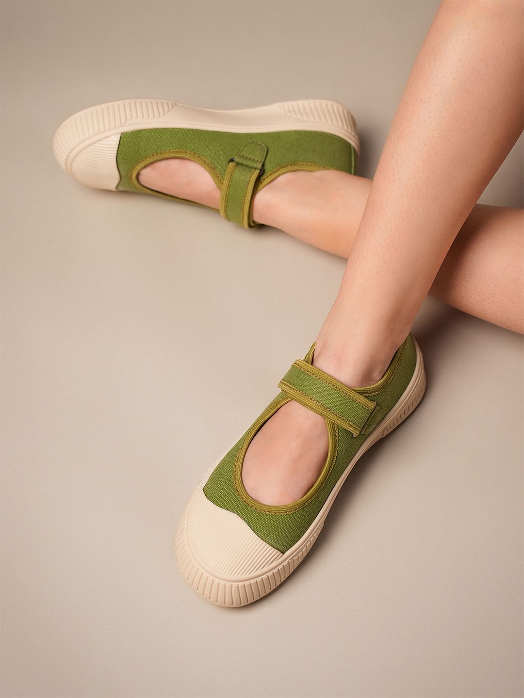 Jiro Green Mary Jane Flats Theater Women Jiro Green Mary Jane Flats