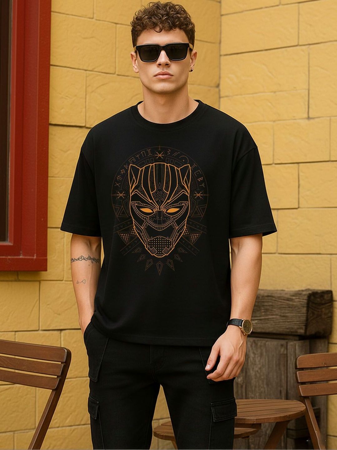 Kook N Keech Men Printed Pure Cotton Bio Finish T-shirt