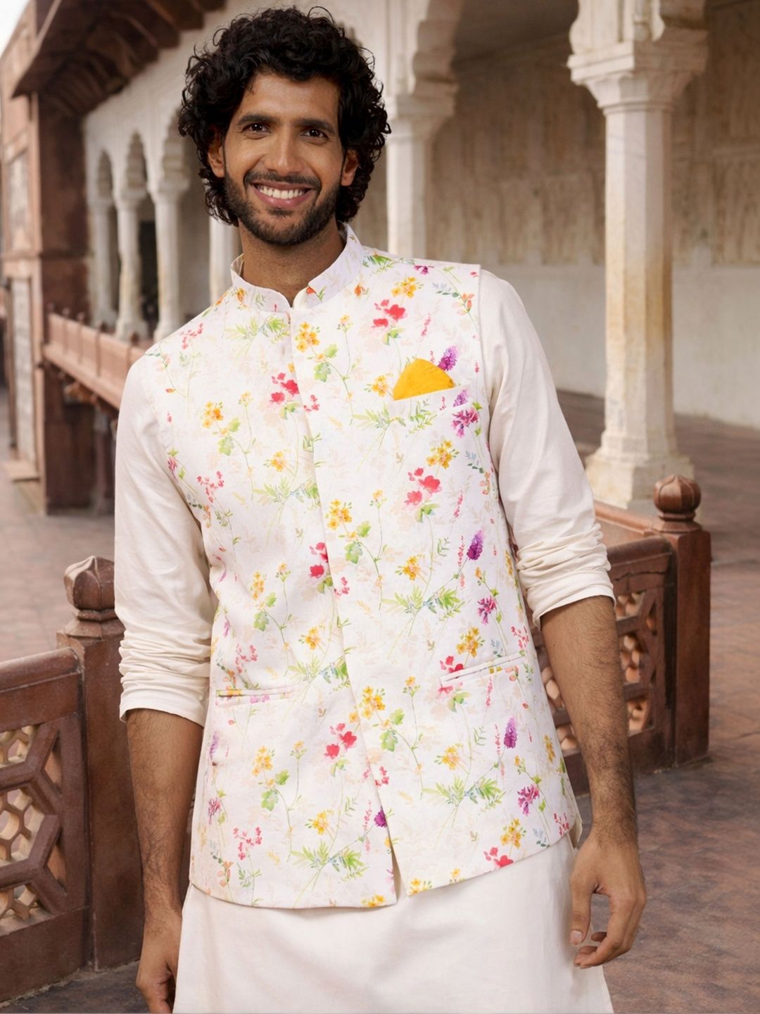 VASTRAMAY Mandarin Collared Nehru Jackets