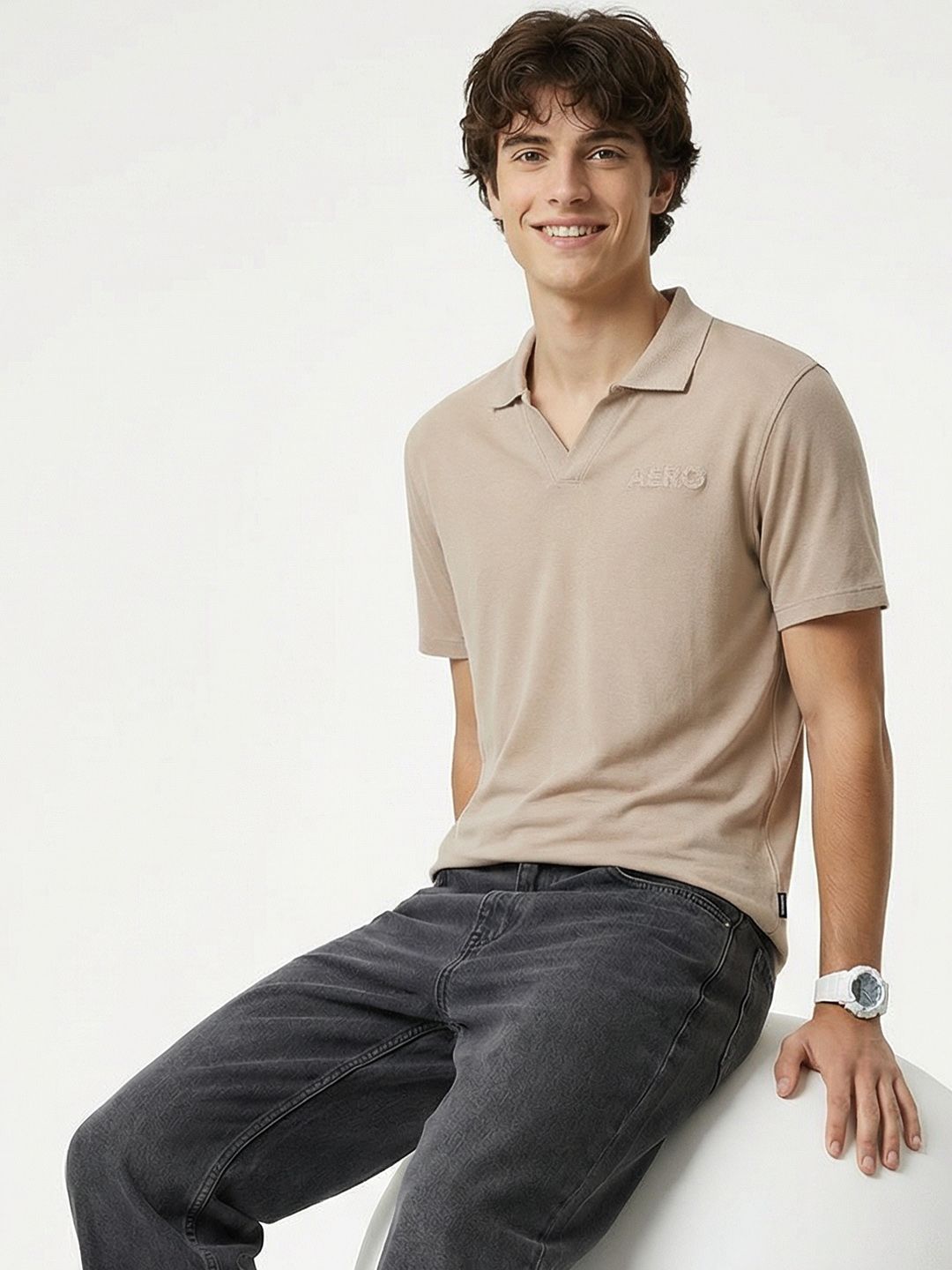Aeropostale Polo Collar Pure Cotton T-shirt