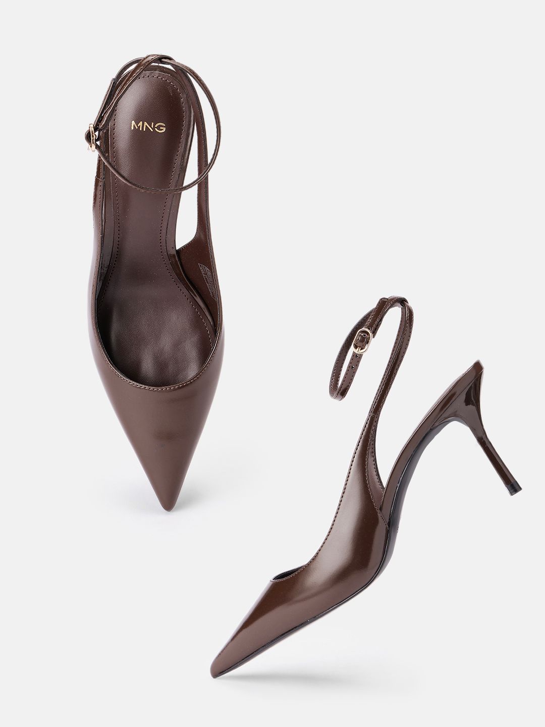 MANGO NEKOIN Ankle Loop Stiletto Pumps deal from myntra MANGO NEKOIN Ankle Loop Stiletto Pumps deal from myntra