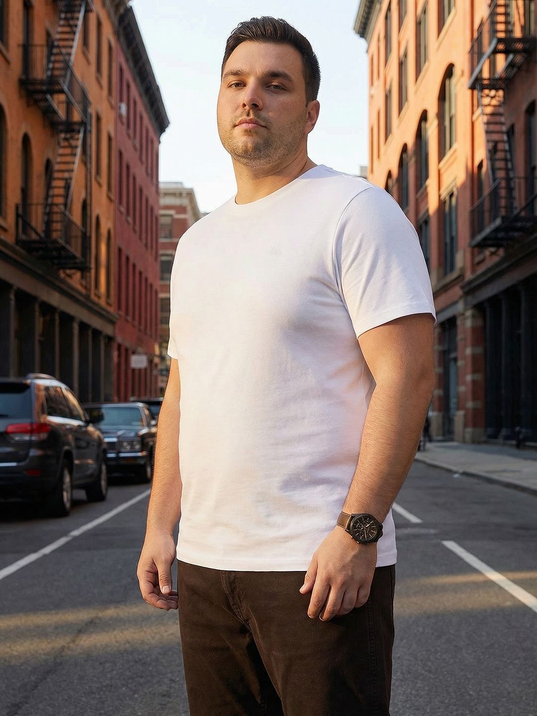 Sztori Plus Size Pure Cotton T-shirt