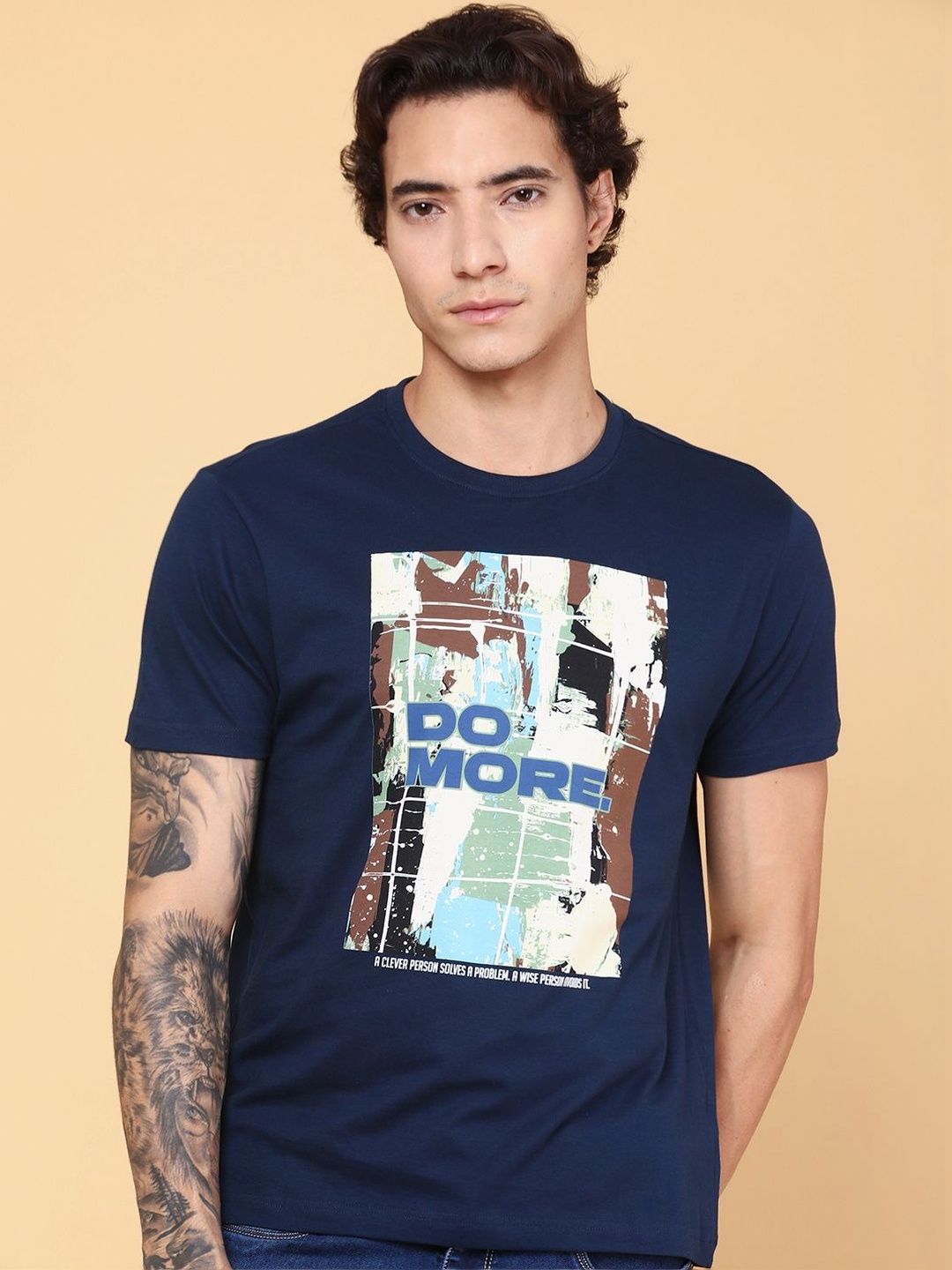 V-Mart Men Printed T-shirt