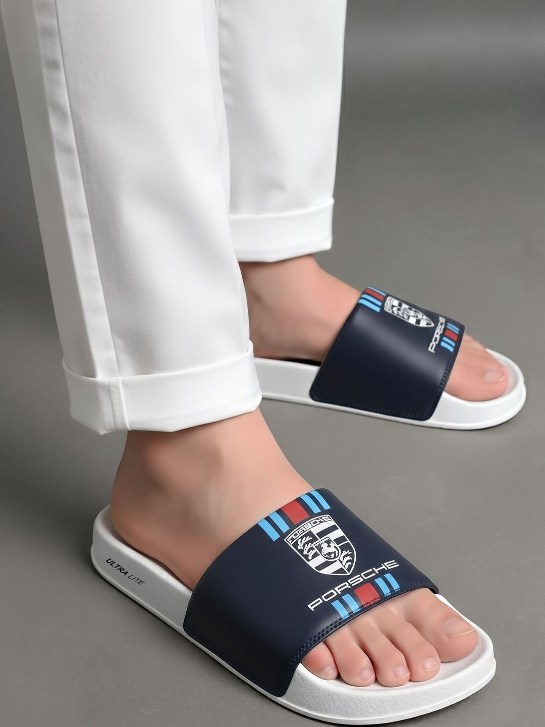 Slidewell Men Printed Lightweight Open Toe FlipFlop