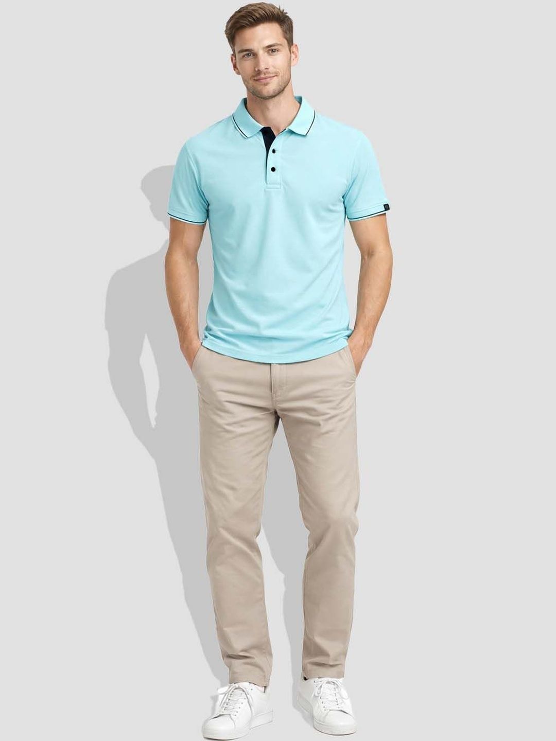 Greylongg Polo Collar T-shirt
