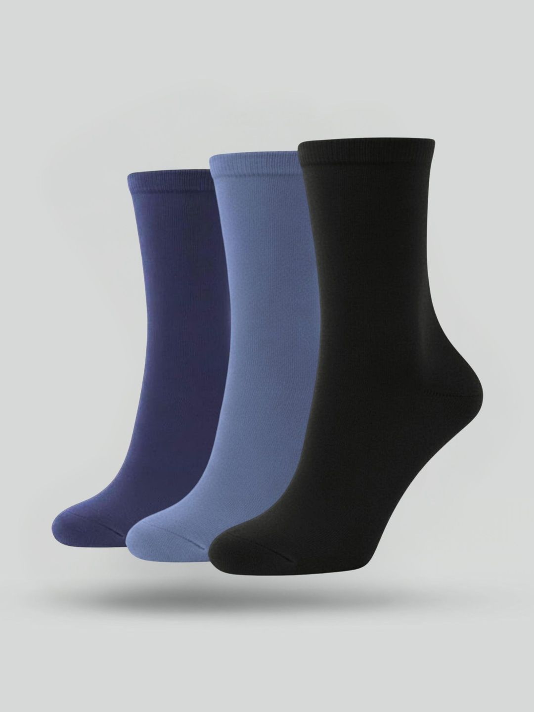Sockscarving Men Pack Of 3 Bamboo Calf Length Socks