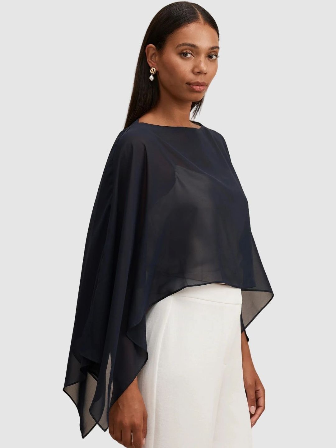 Bibiy.　MELINDA CAPE　ケープコート Buy Forever New Cape Sleeve Cape Top - Tops for Women 40973291