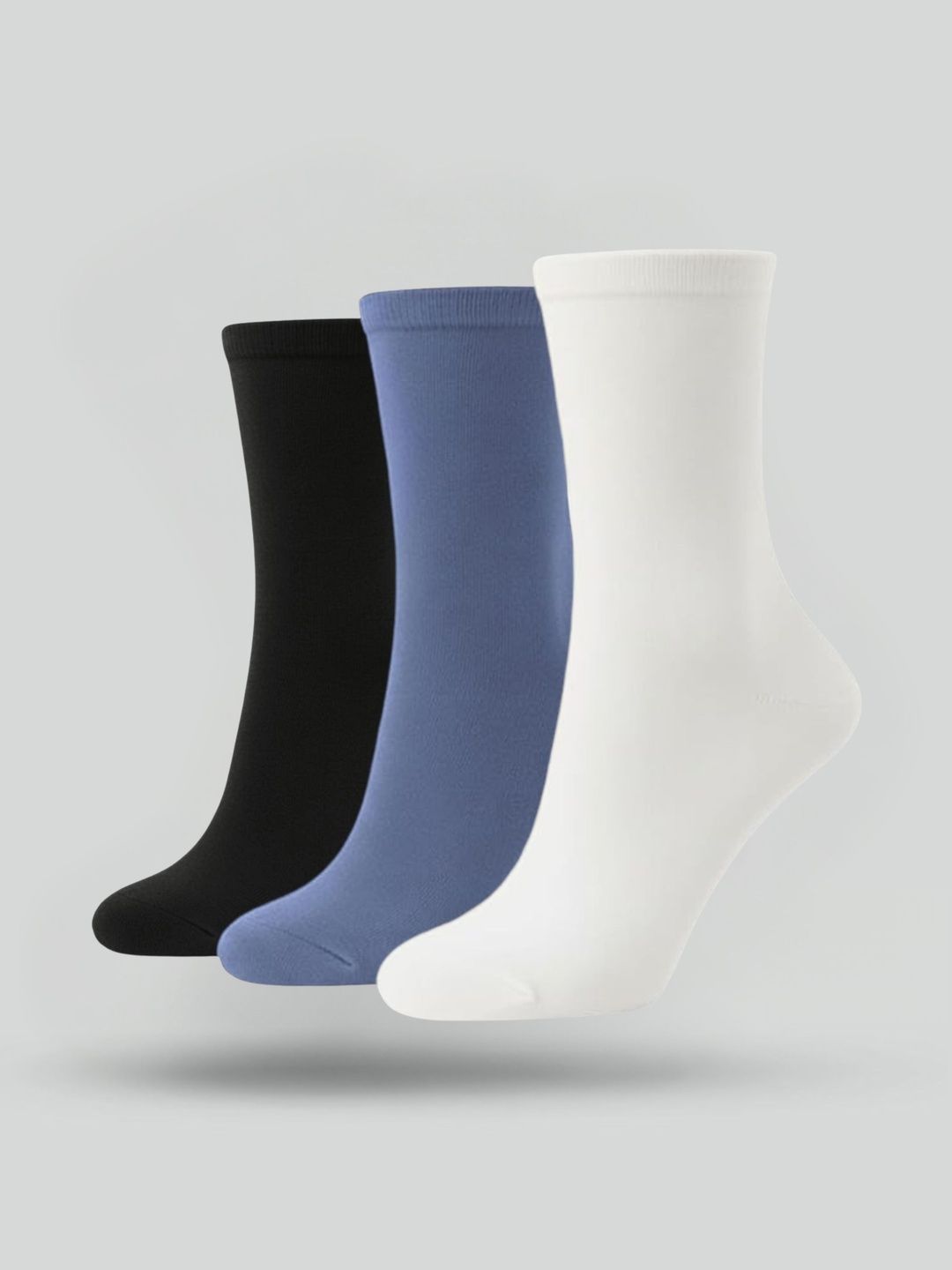 Sockscarving Men Pack Of 3 Bamboo Calf Length Socks