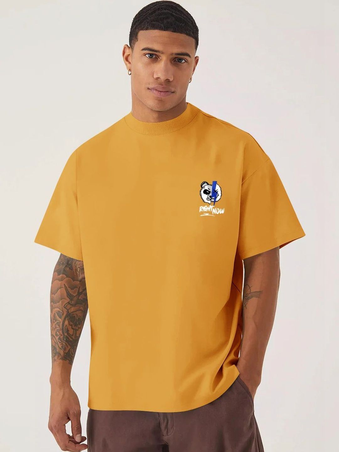 HOODLER Men Pure Cotton Blend T-shirt
