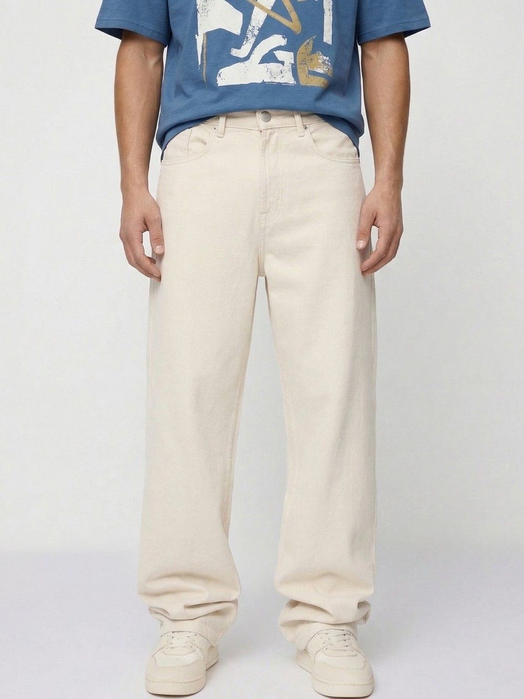 glitchez Men Relaxed Fit Mid-Rise Jeans