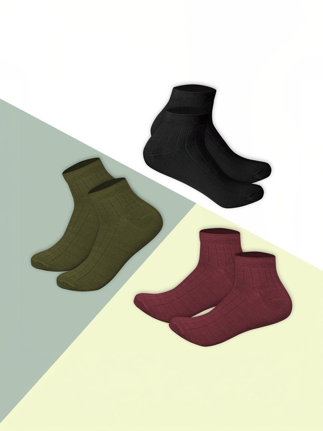MERCEHIVE Men Pack of 3 Cotton Socks