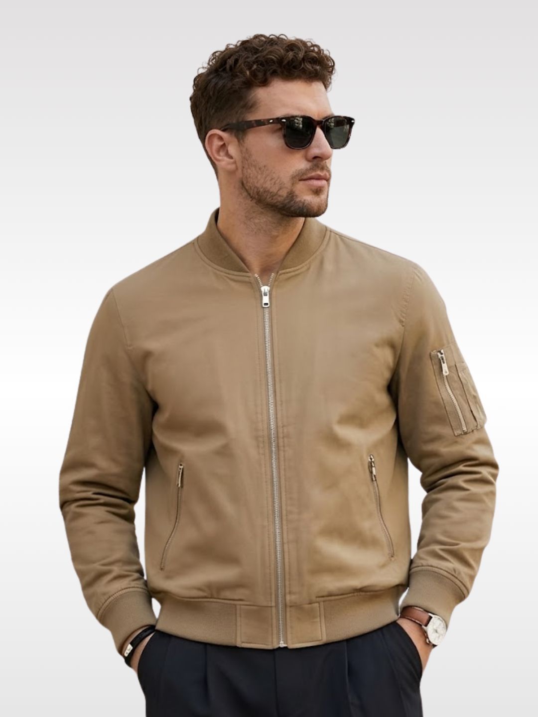 CARABA Men Windcheater Bomber Jacket