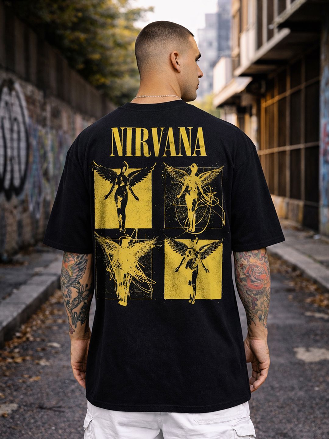 LITWAY Men Printed T-shirt