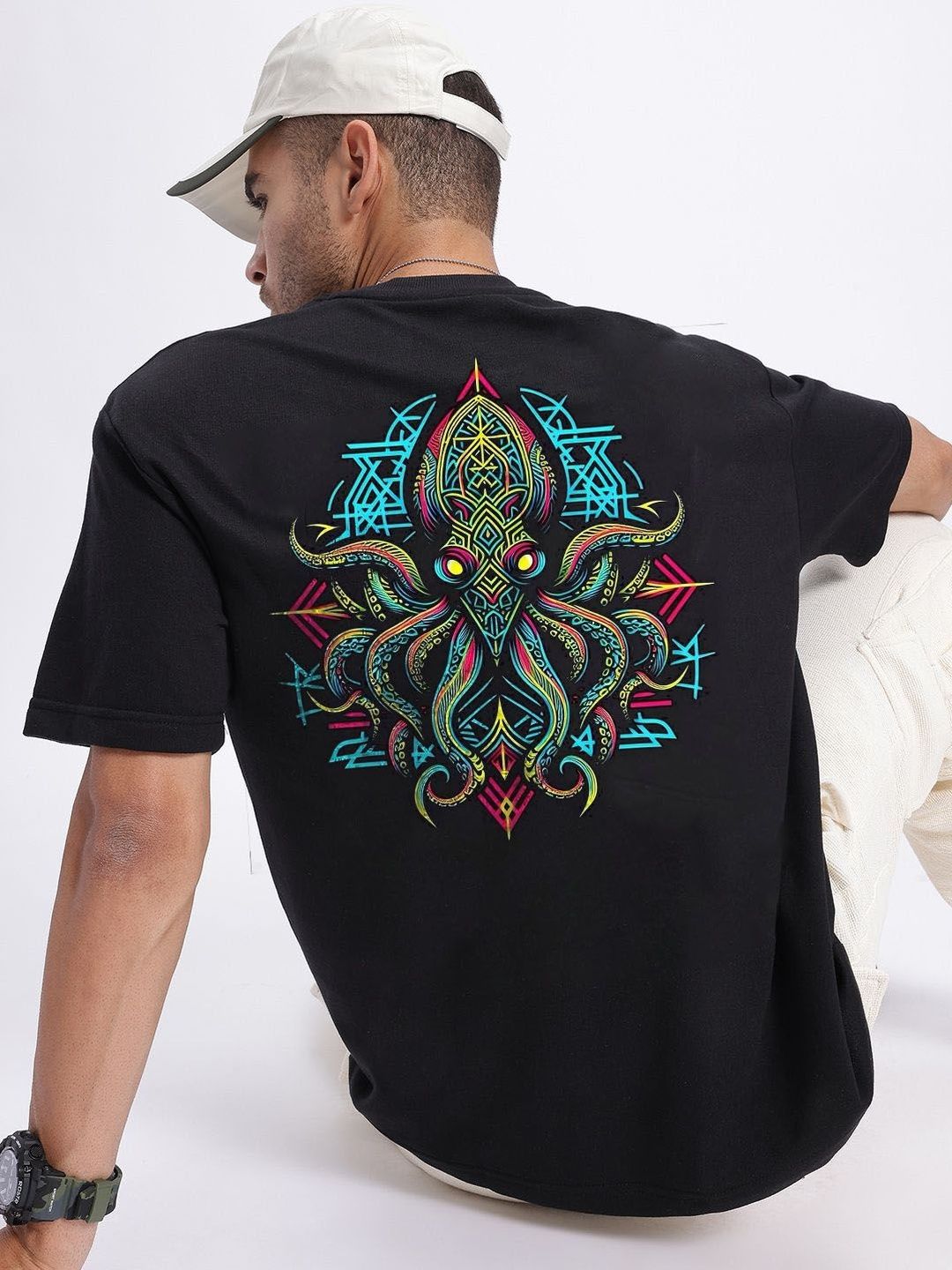 Kook N Keech Men Printed Pure Cotton Bio Finish T-shirt